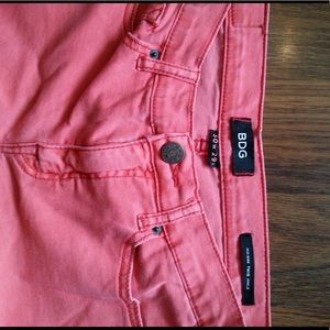 BDG coral skinny jeans